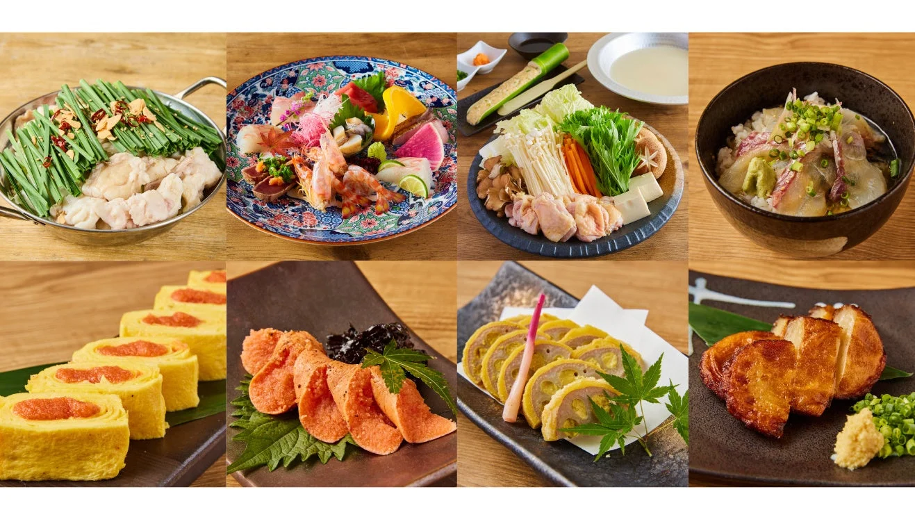 多彩な和食料理の盛り合わせ