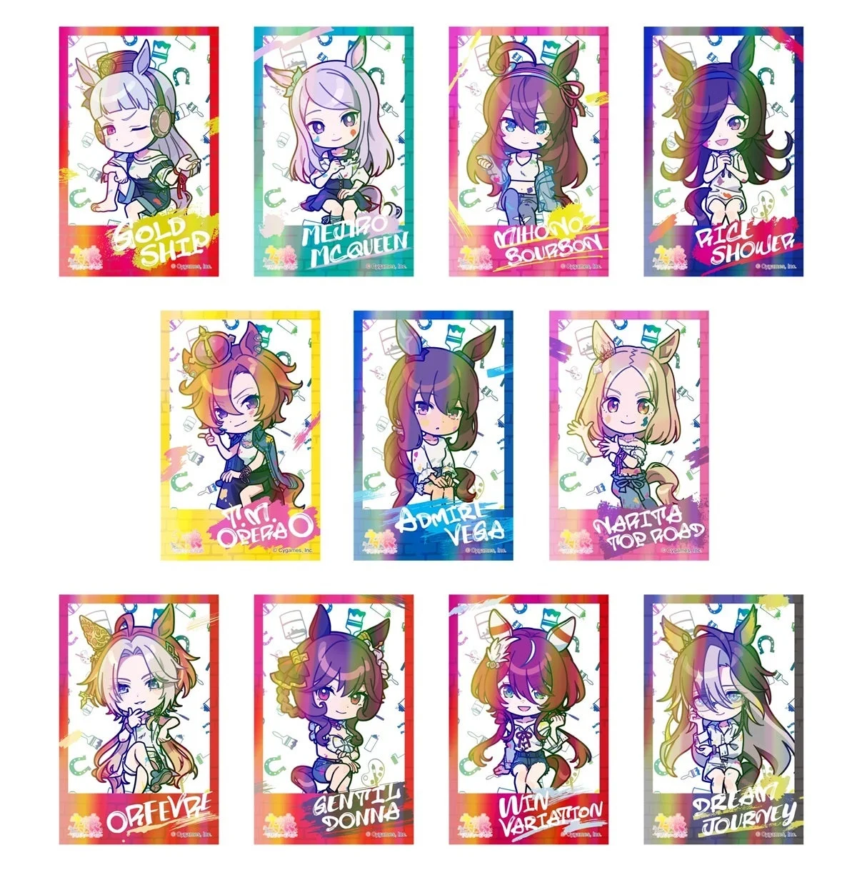 インスタントフォト風 イラストシートコレクション