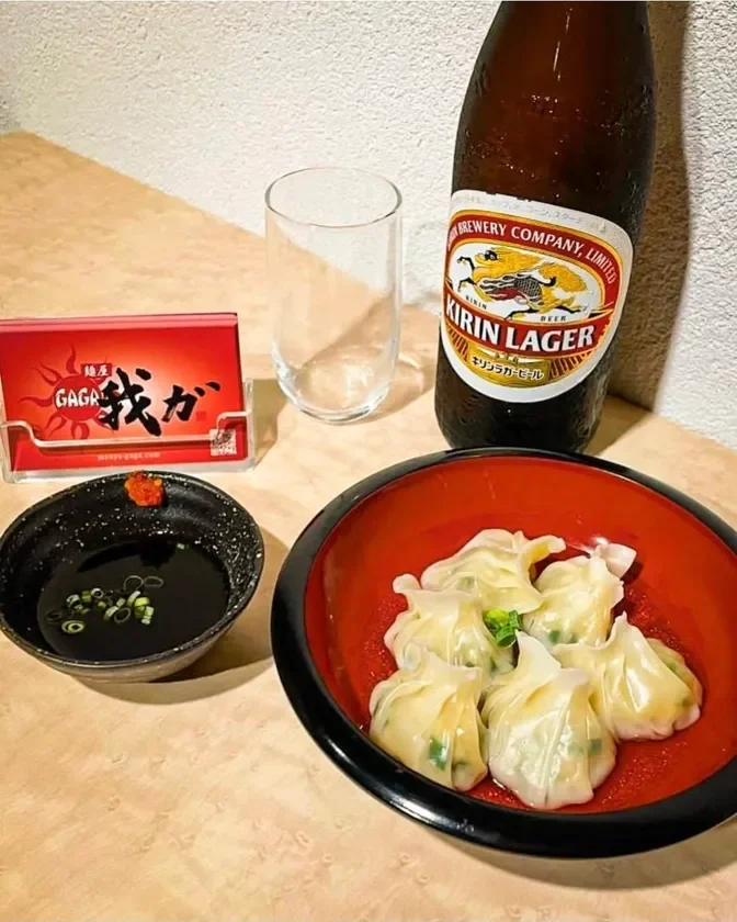 水餃子・瓶ビール