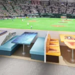 みずほPayPayドーム福岡に新観戦シート「三陽 アジフライBOX」が2026年3月登場 家具・造作は九州トップメーカーのアダルが製作