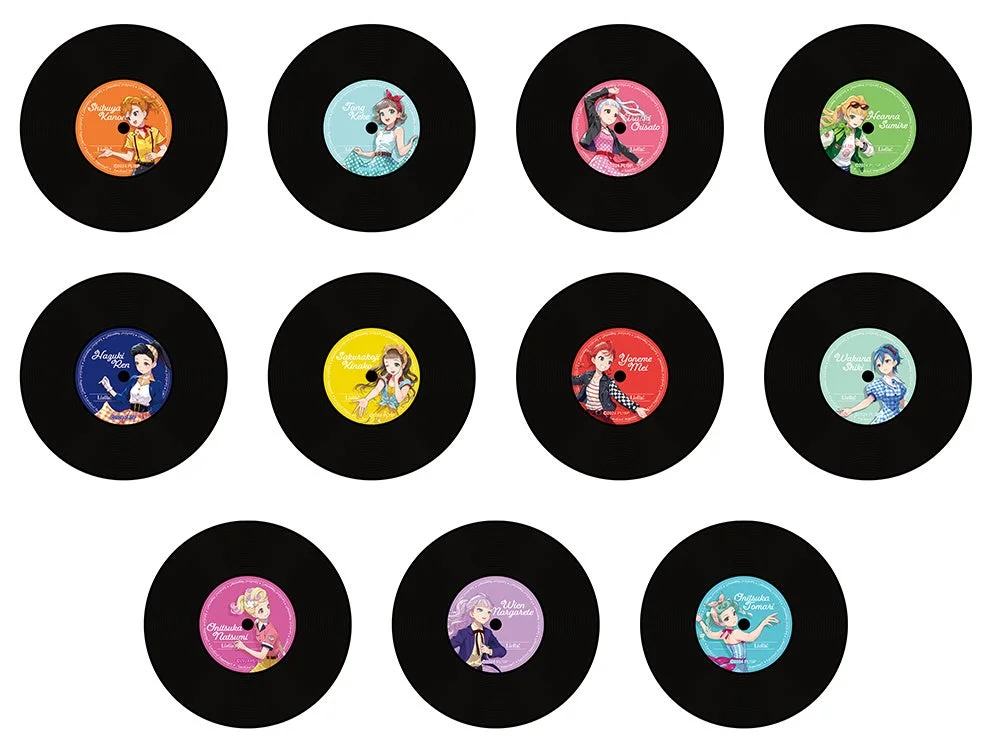 レコード風コースター