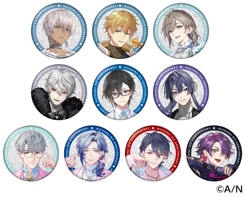 にじさんじ 8th Anniversary ランダムグリッター缶バッジ Aグループ