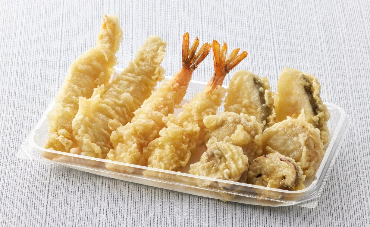 海老と4種の北海道産天ぷら盛合わせ