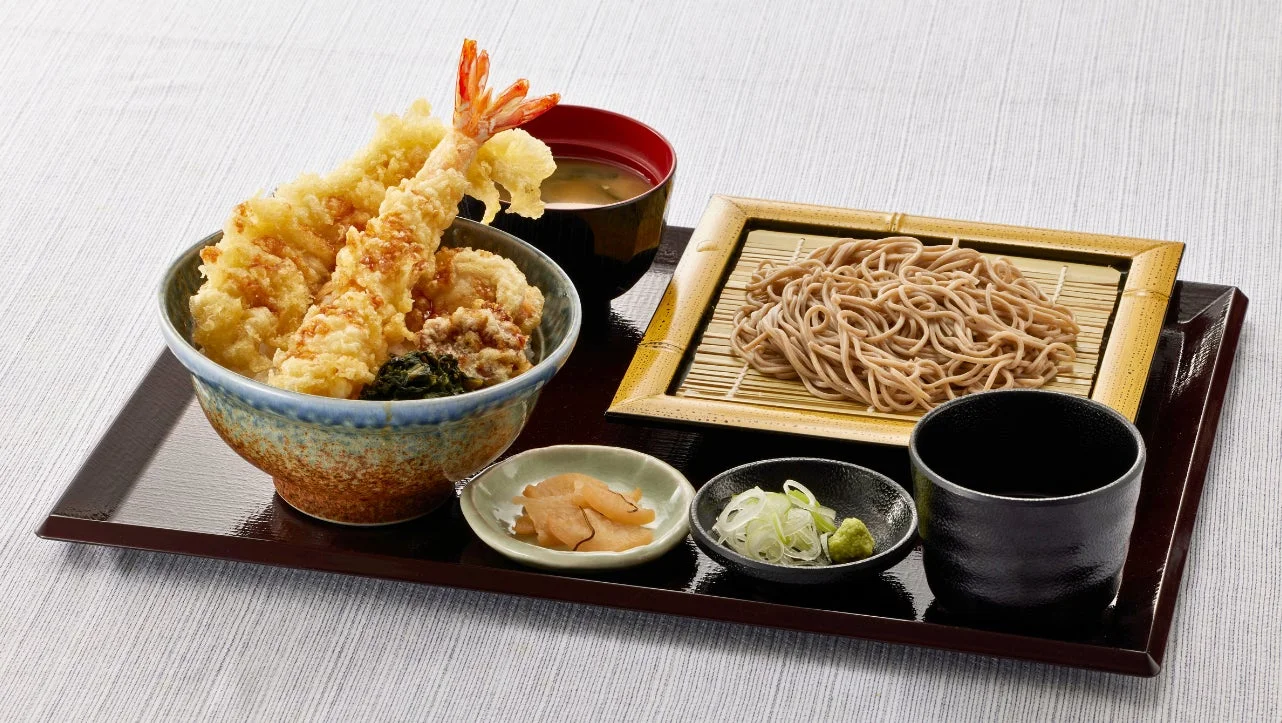 春ご馳走天丼（小）藪そばセット