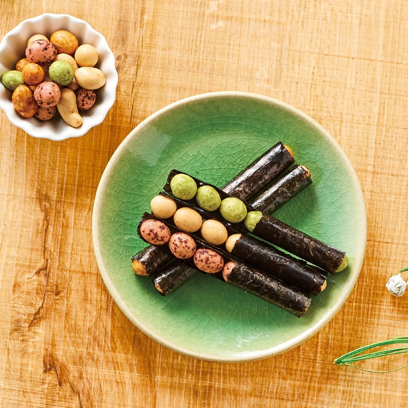 豆菓子と海苔巻き商品