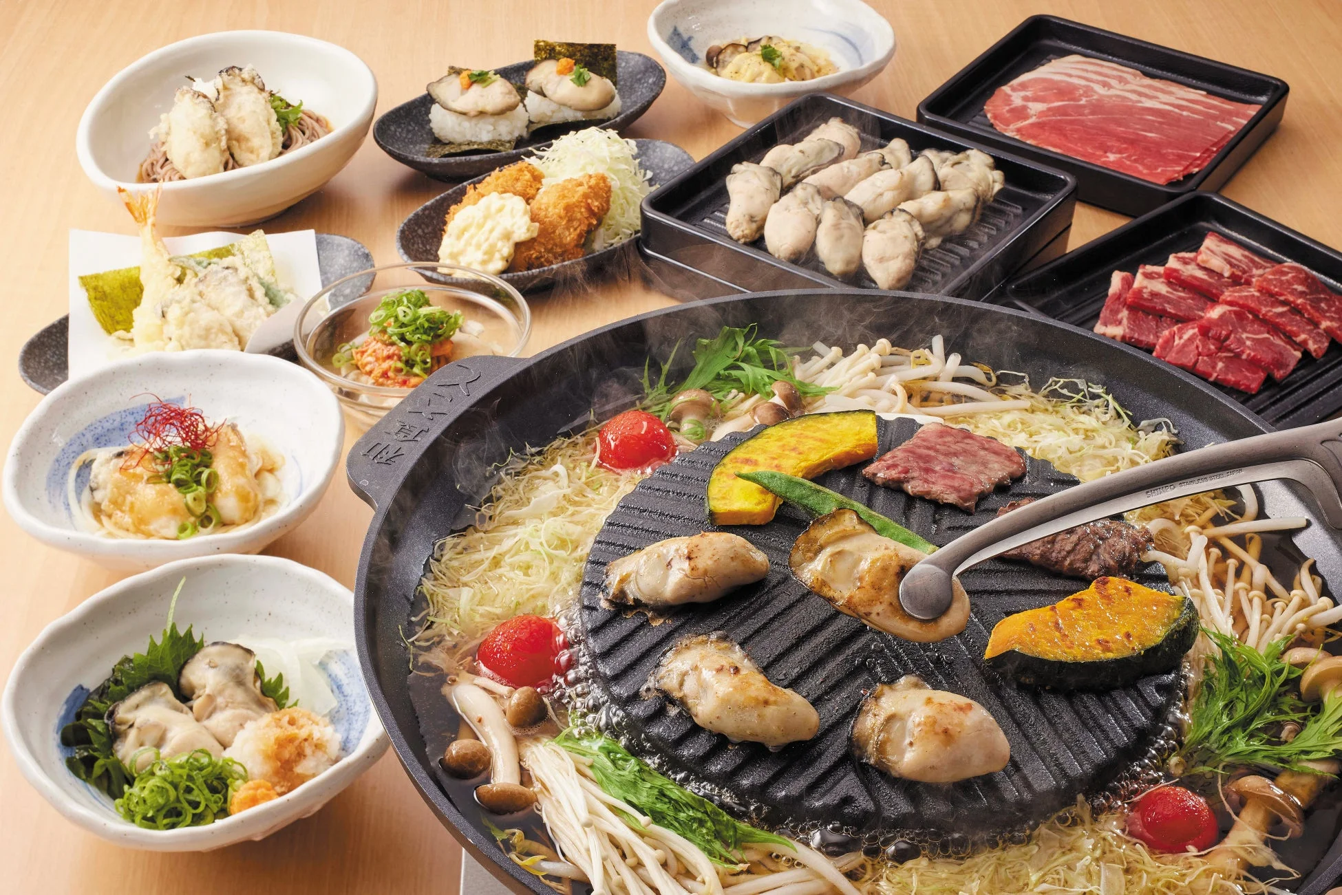 さと式焼肉の様子