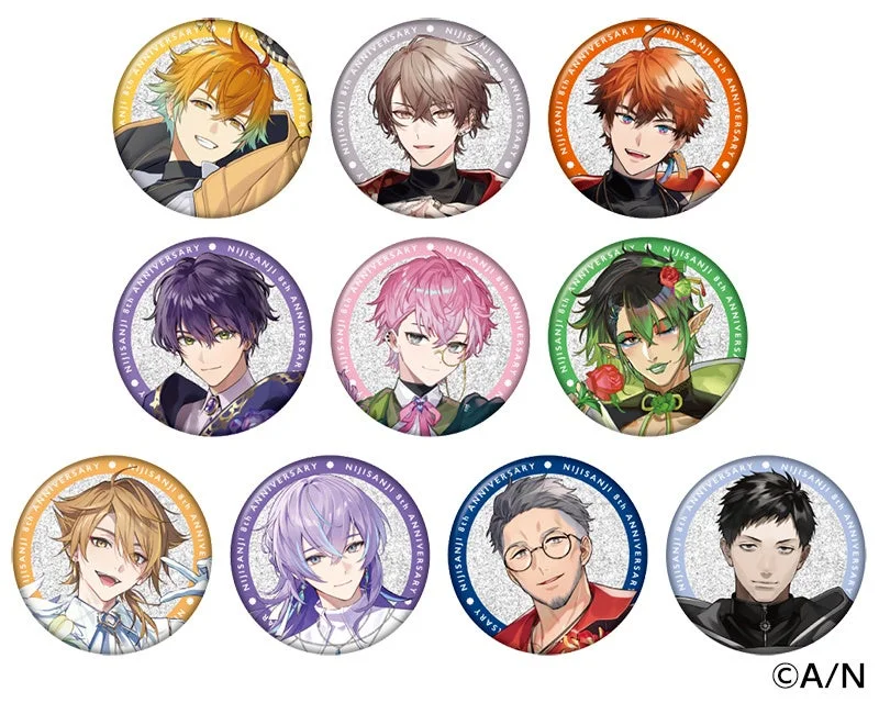 にじさんじ 8th Anniversary ランダムグリッター缶バッジ Bグループ