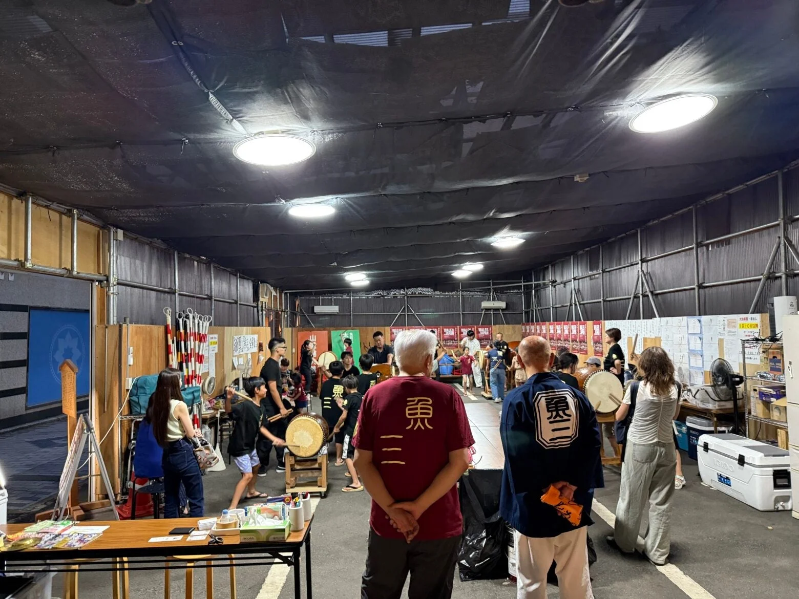 和太鼓、練習、子供、文化活動