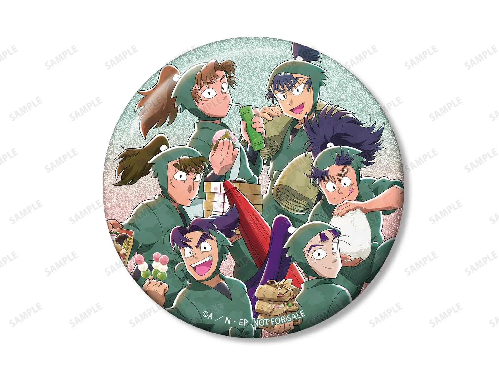 描き下ろし 六年生集合 楽しいお花見の段ver. 75mmグリッター缶バッジ イベント限定特典