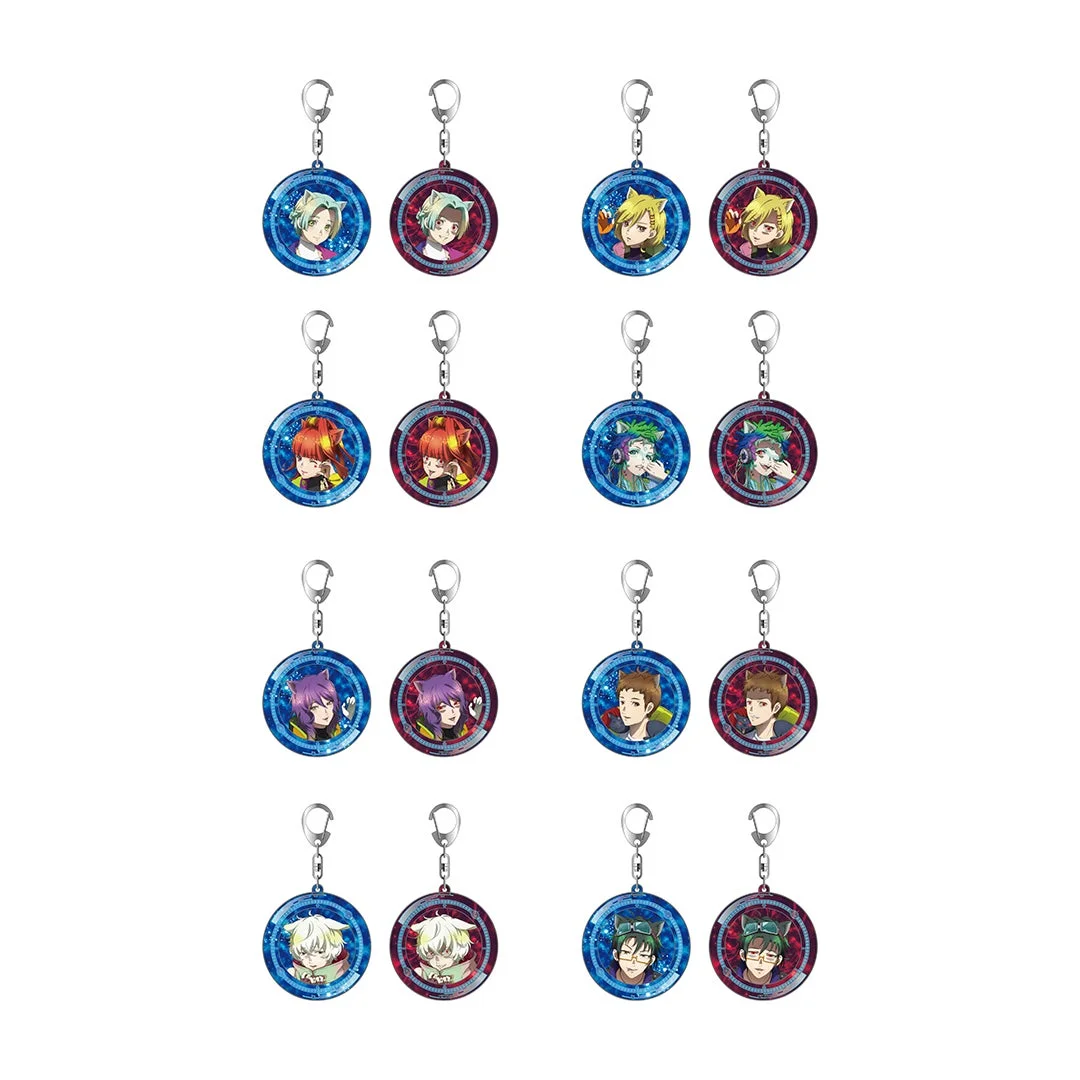 回転アクリルキーホルダー