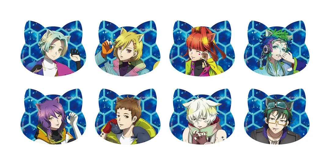 ねこ型イラストシート