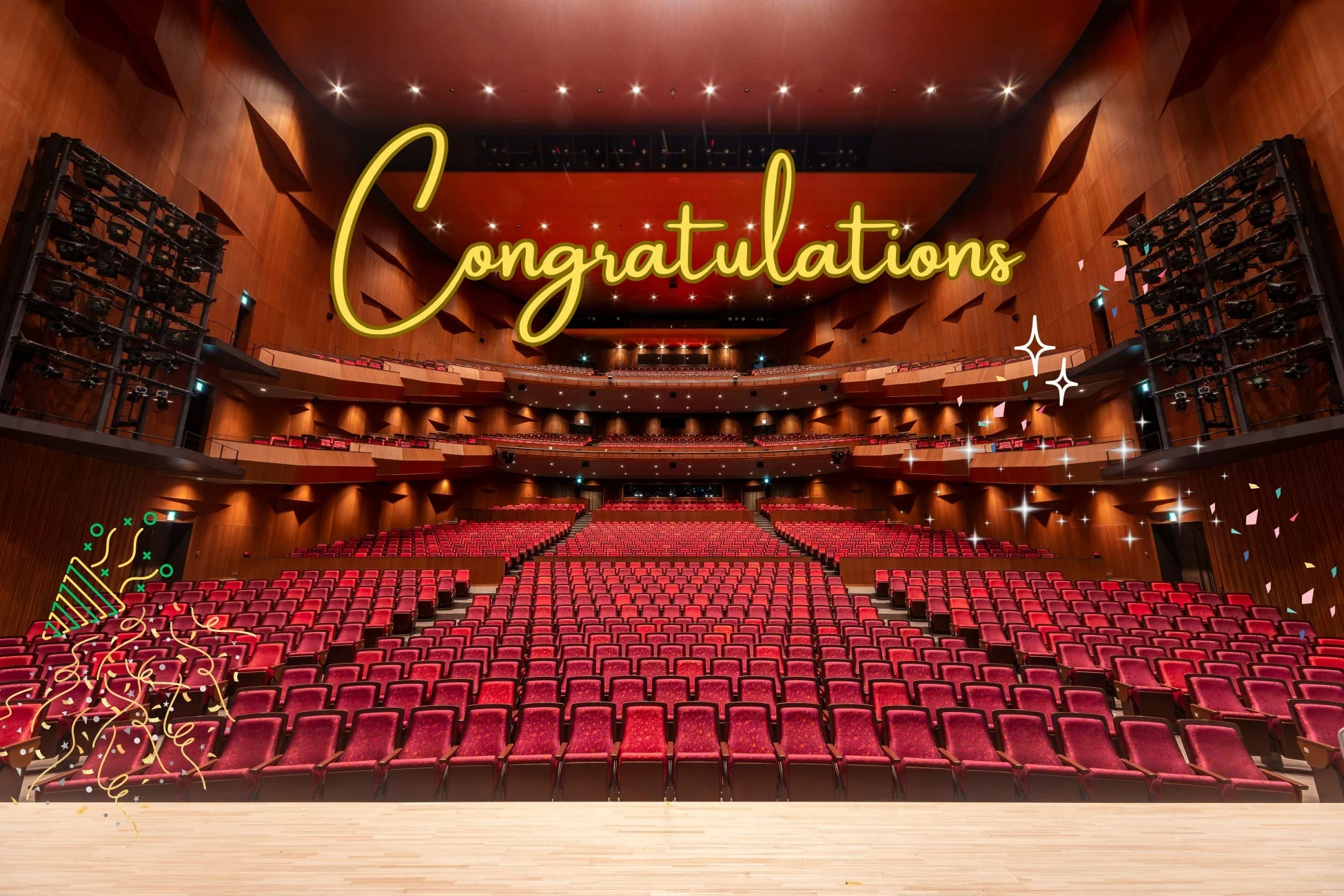 コンサートホールのステージ