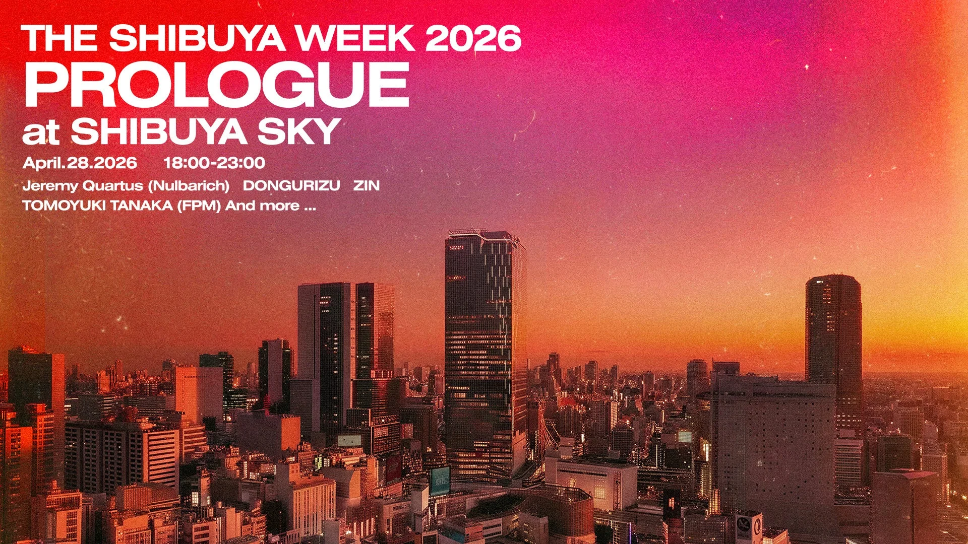 The Shibuya Week 2026 PROLOGUE at SHIBUYA SKY
