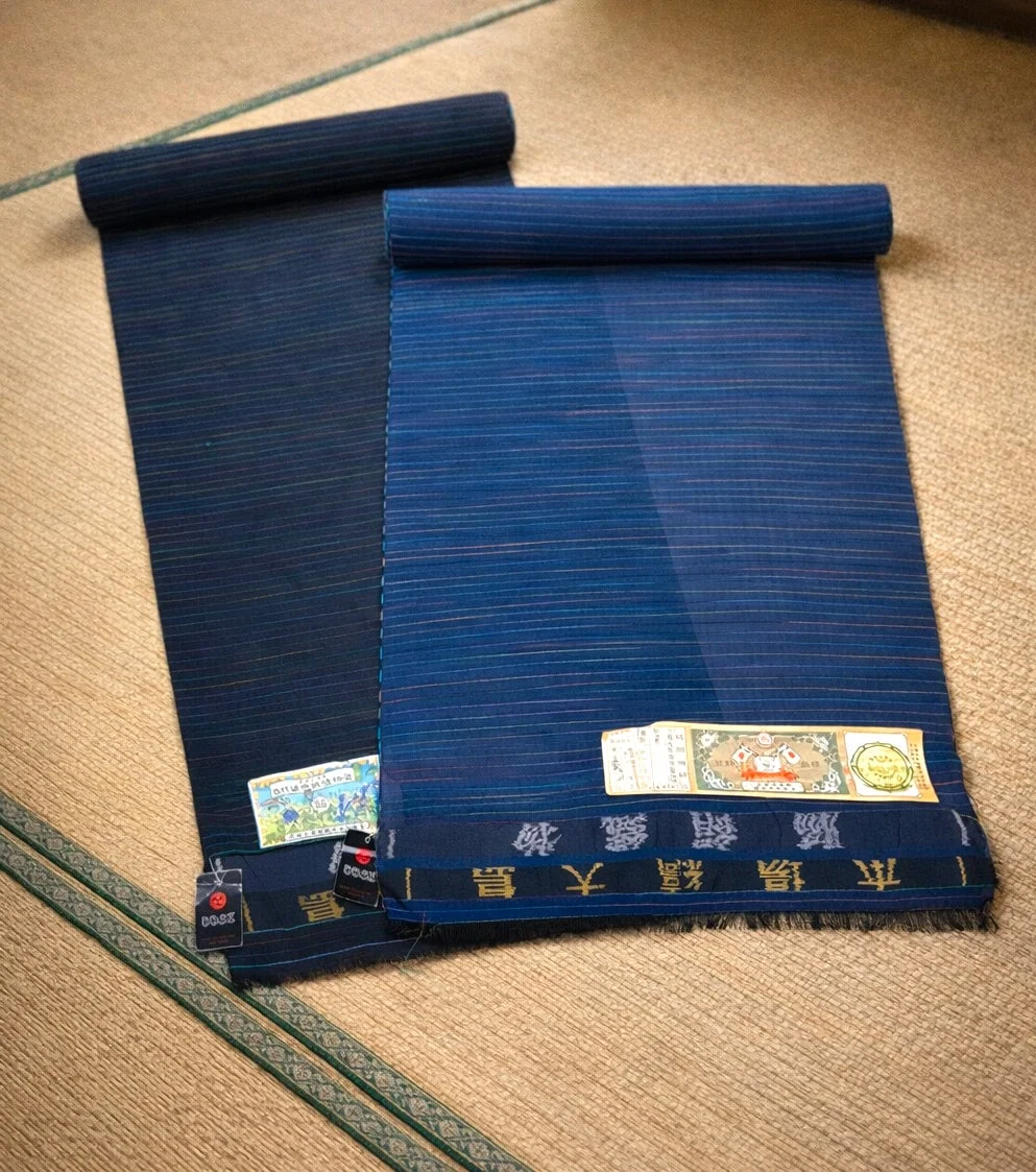 色彩夏大島紬のイメージ