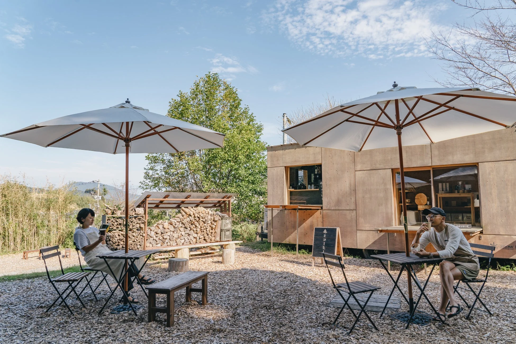 「森とコーヒー。」のカフェテラス