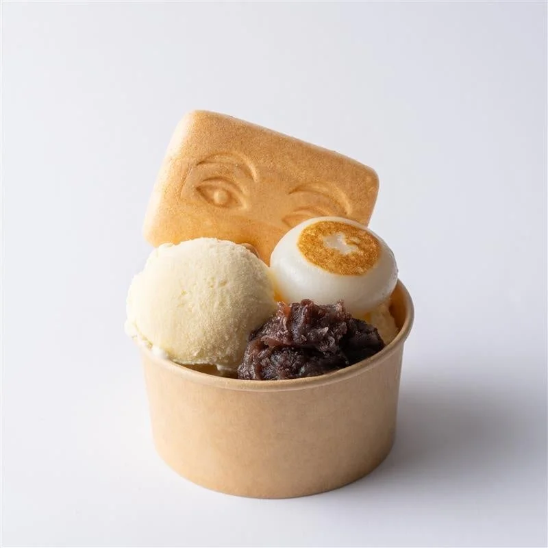 小福餅とアイス