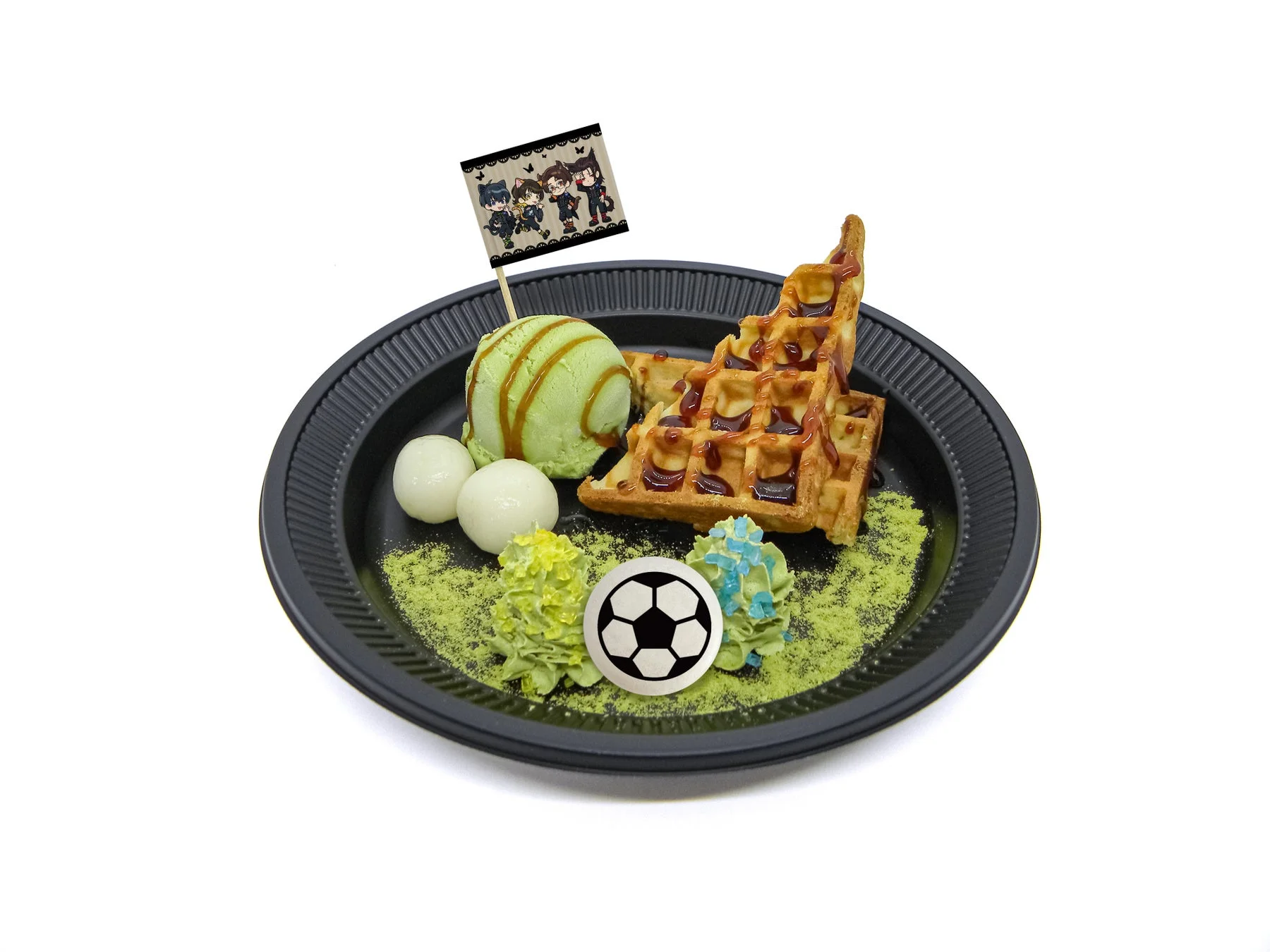 ストライカーズの和風ワッフルプレート