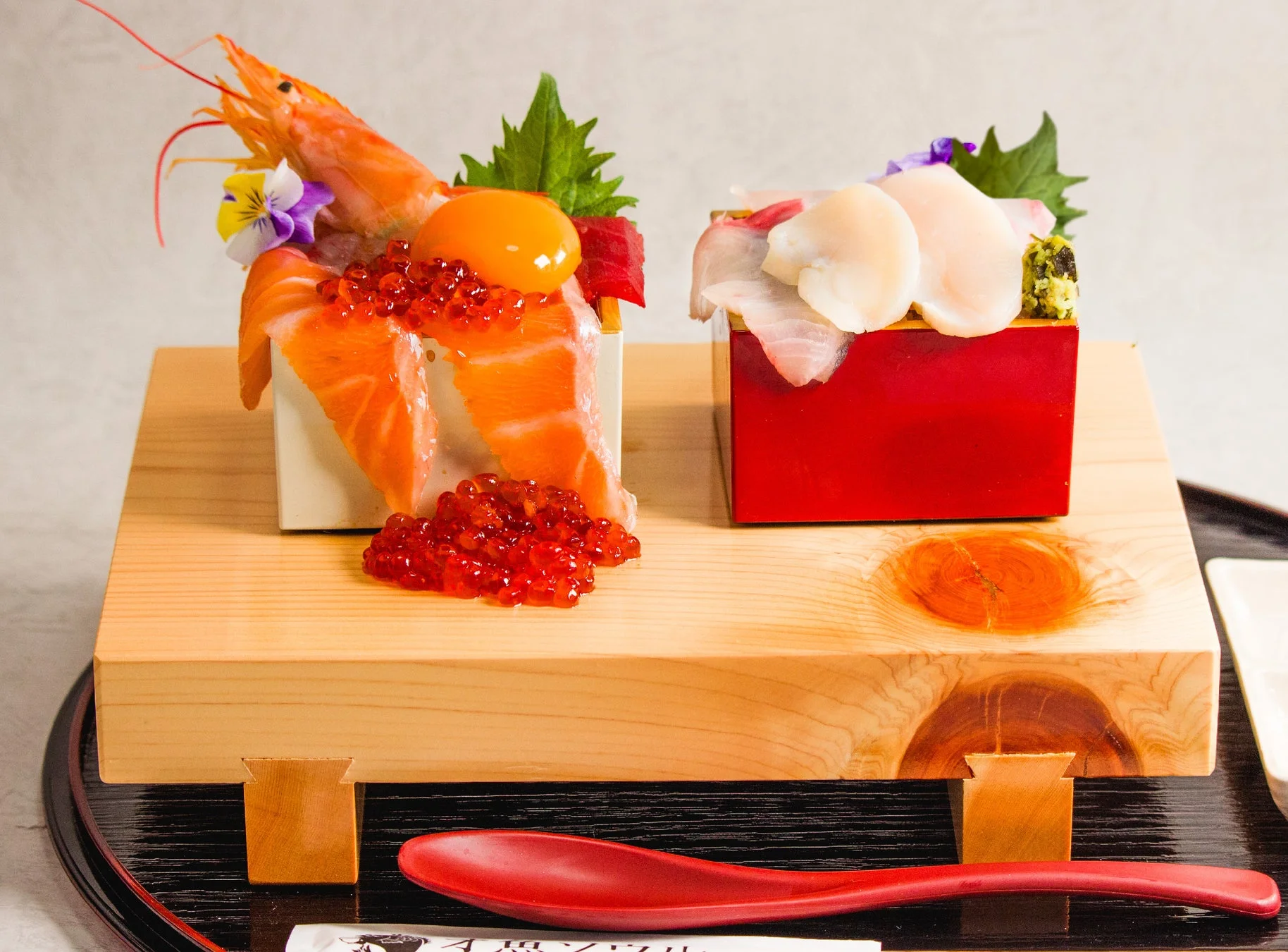 豪華な海鮮の盛り付け