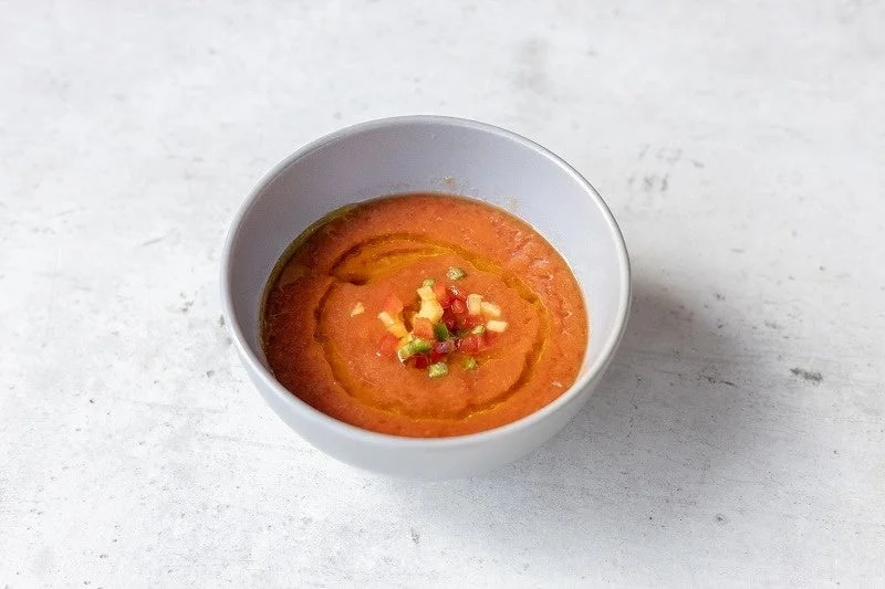 パパイヤとトマトのガスパチョ