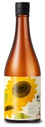 ひまわりがデザインされたボトル