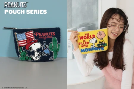 「PEANUTS」さがらポーチシリーズ、全国で発売開始 – イーカムグループより
