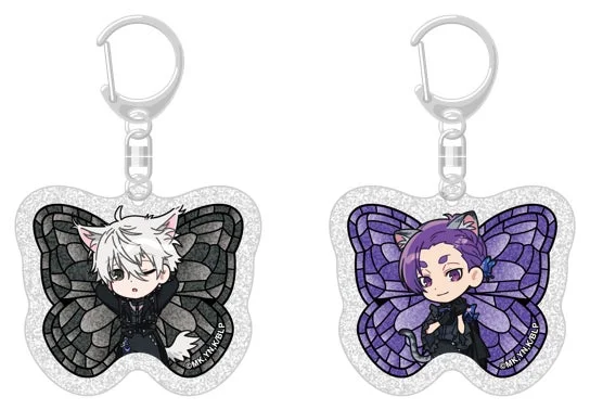 蝶モチーフキーホルダー