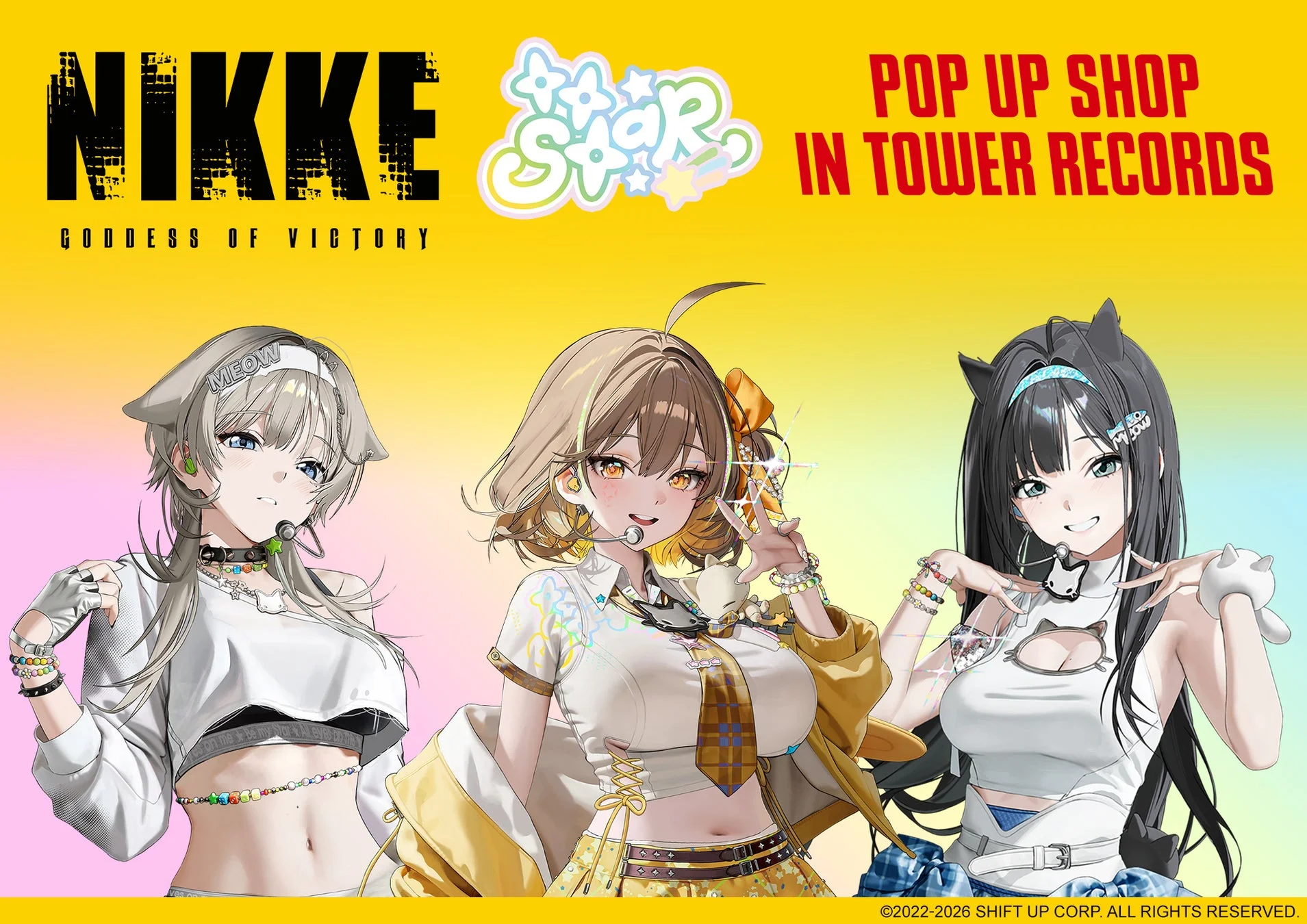 NIKKE GODDESS OF VICTORY POP UP SHOP IN TOWER RECORDS