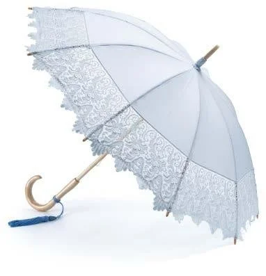 水色のレース傘