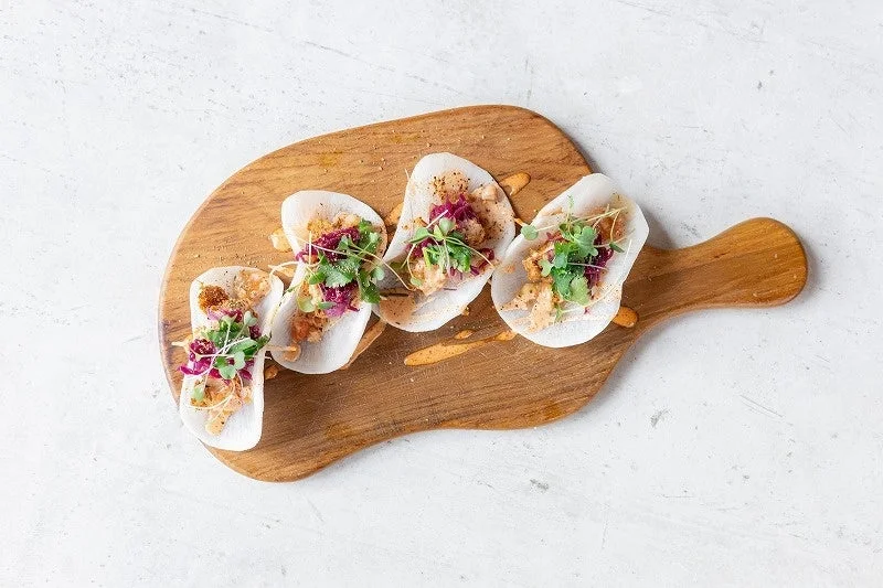 ミニタコスのような料理