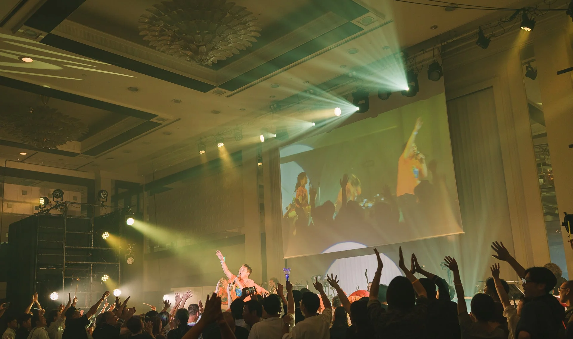 ライブイベントの盛り上がり