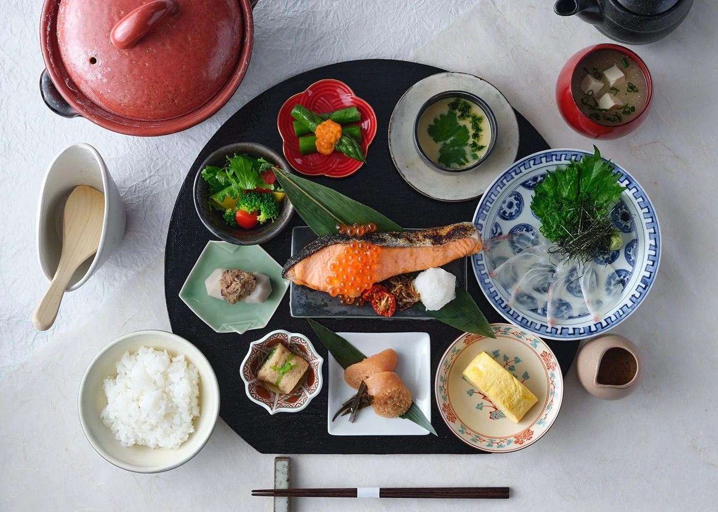 豪華な和食の定食