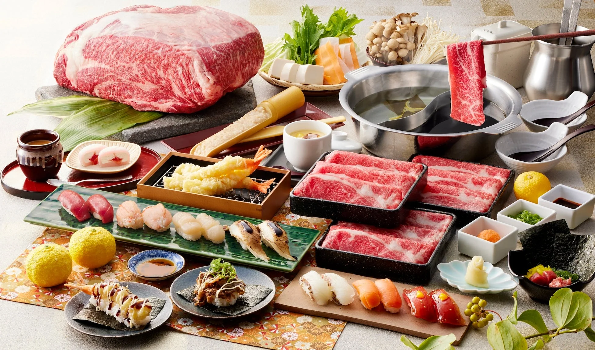 ゆず庵の豪華な料理イメージ