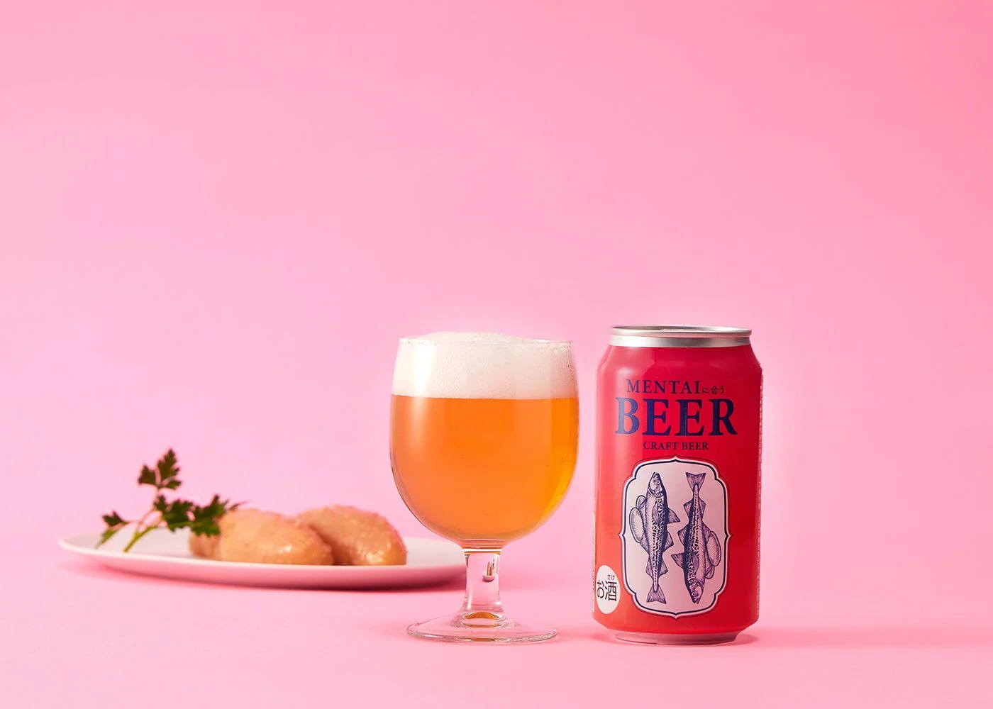 明太子とクラフトビールのイメージ
