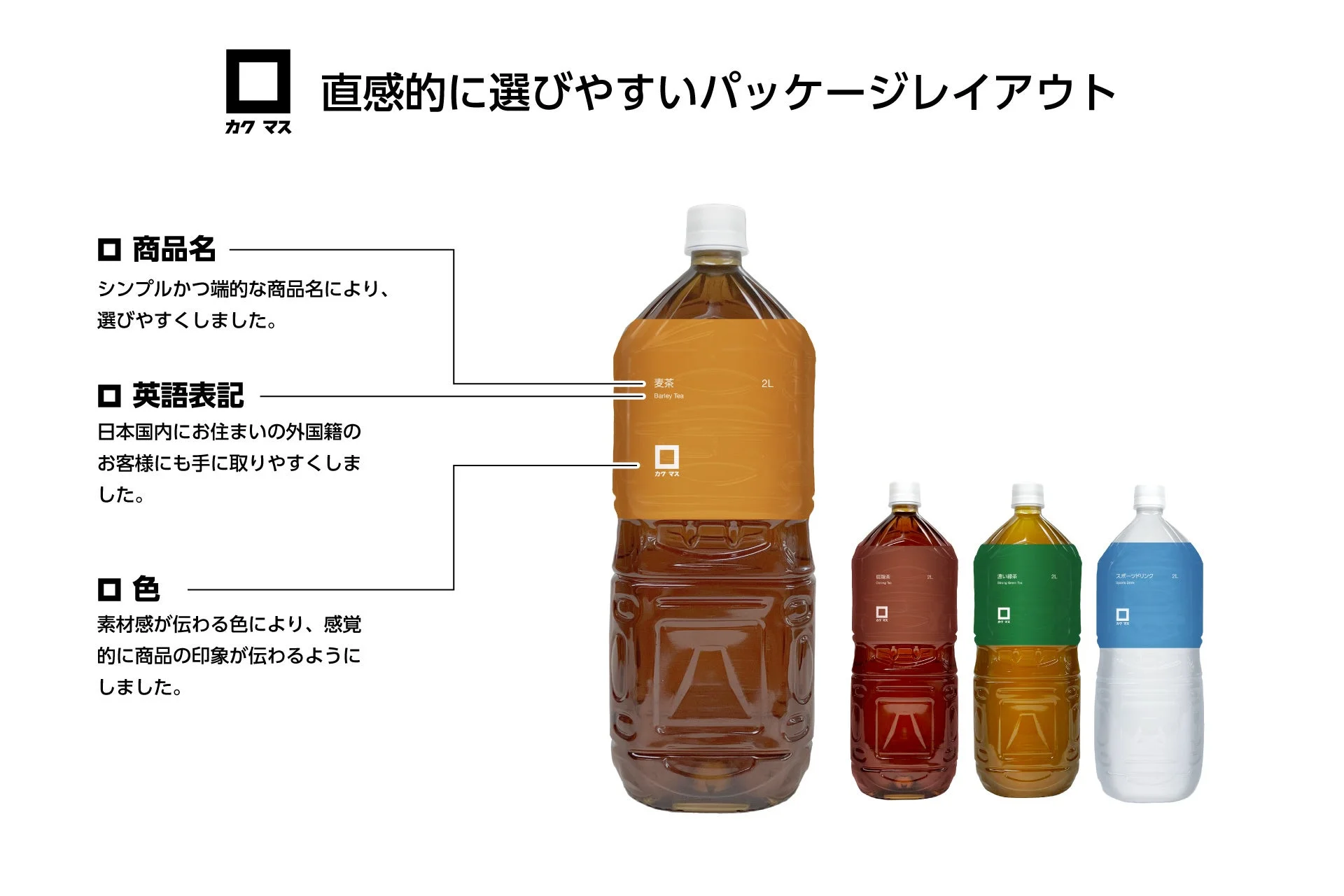 選びやすいパッケージ