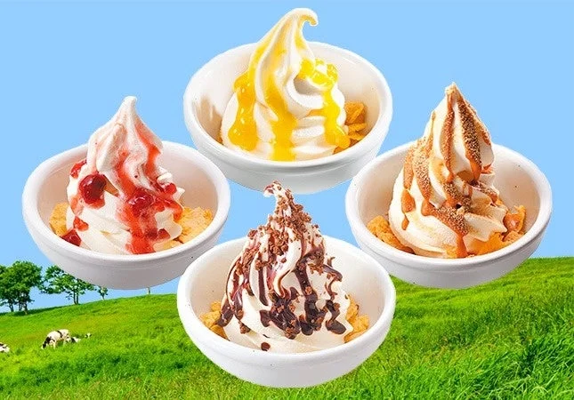 4種類のソフトクリーム