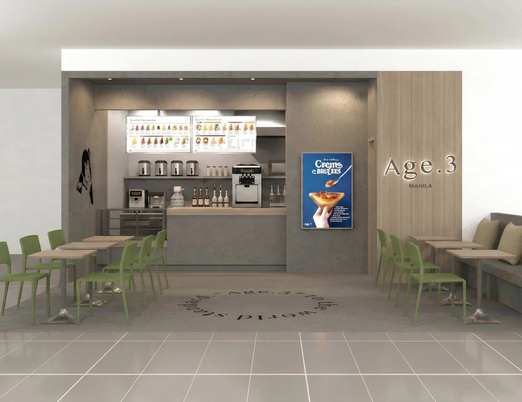 Age.3 MANILAの店内