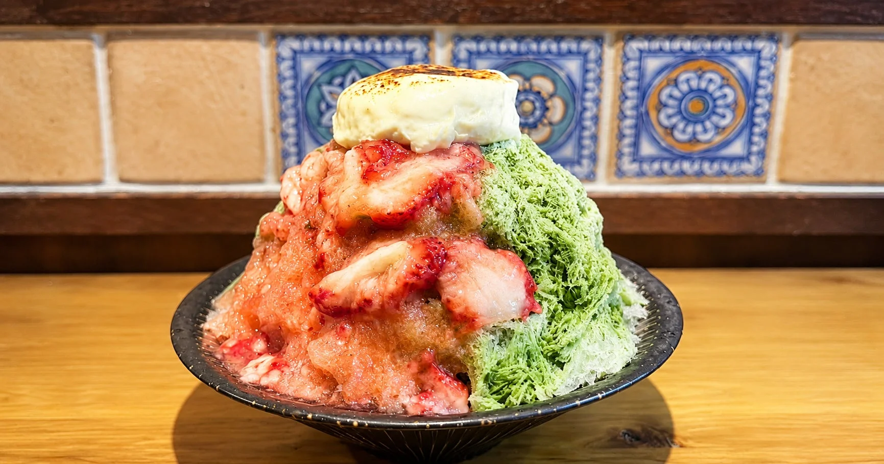 抹茶いちごブリュレ