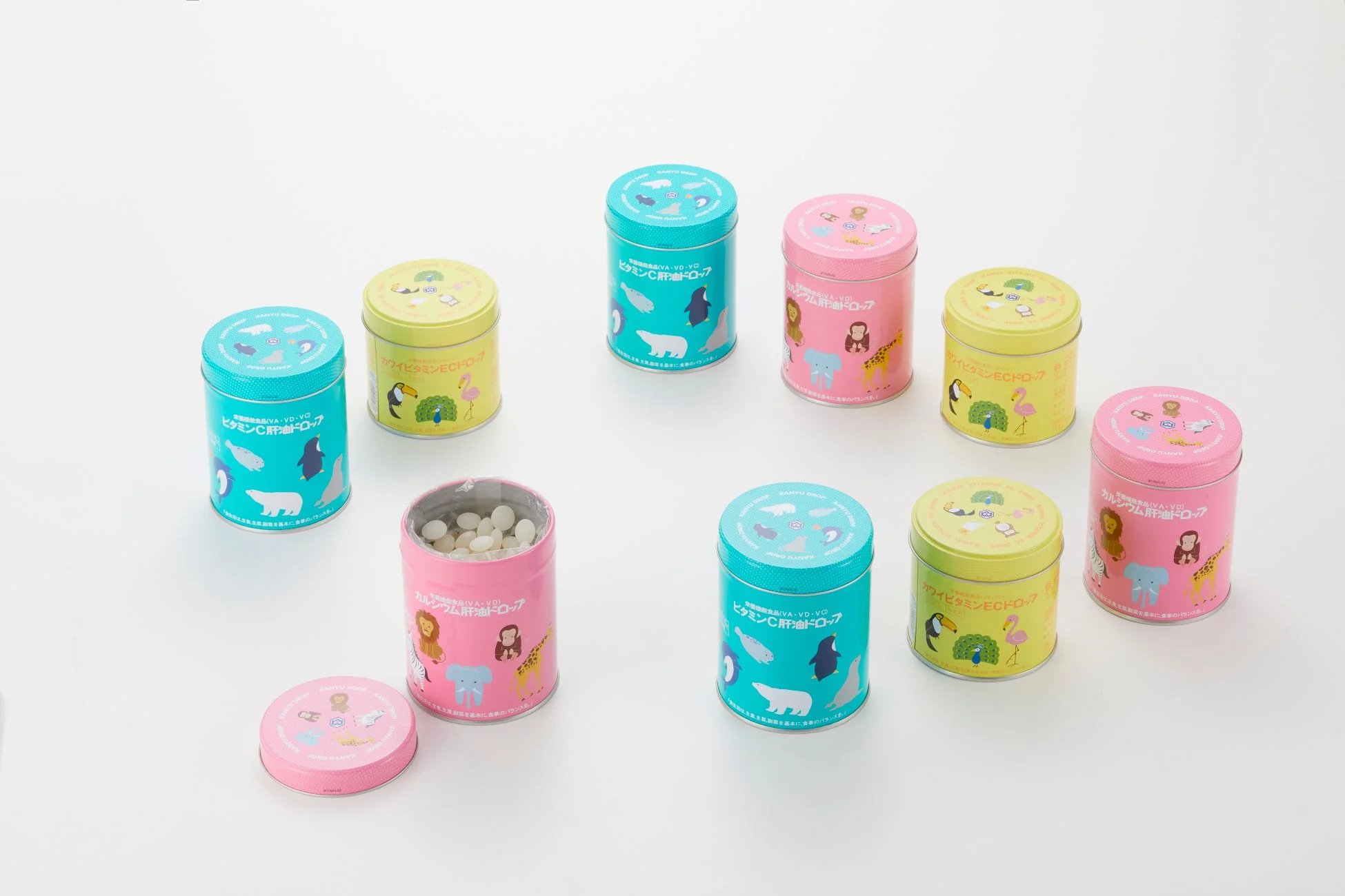 カワイ肝油ドロップの多様な製品ラインナップ