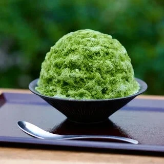 茶房 オクノシブヤの抹茶かき氷