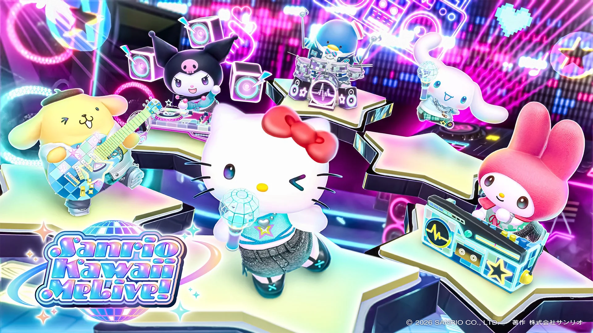 Sanrio Kawaii M!Live! © 2026 SANRIO CO., LTD. 著作 株式会社サンリオ