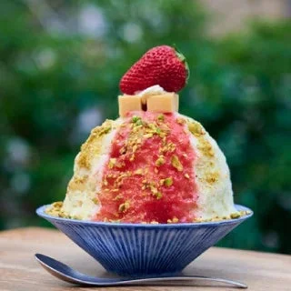 茶房 オクノシブヤのいちごかき氷