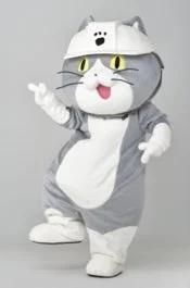 仕事猫の着ぐるみ画像