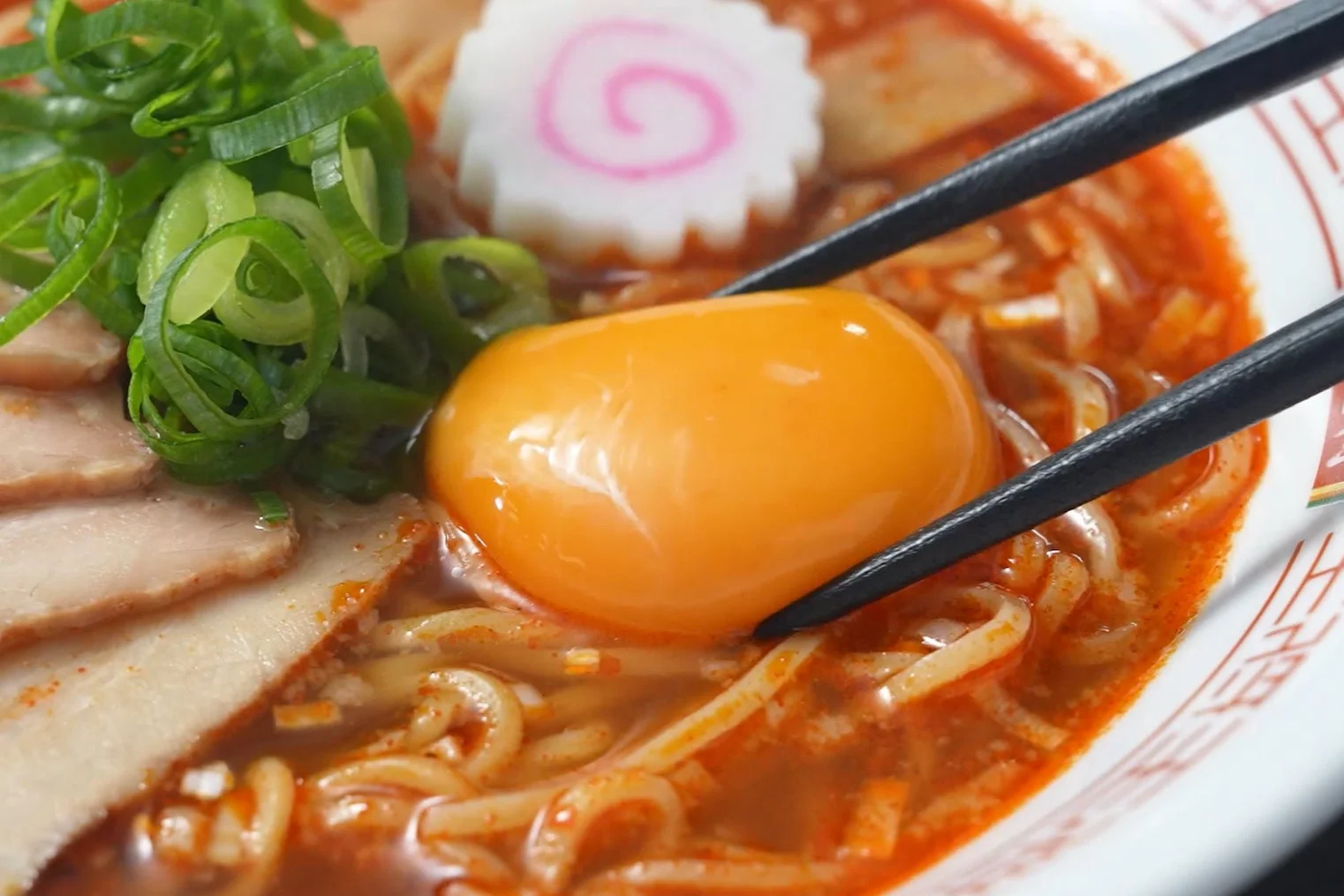 夏ラーメンのクローズアップ