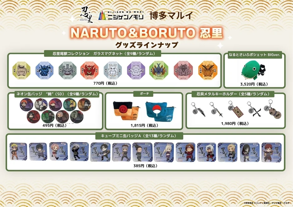 NARUTO & BORUTO 忍里 グッズラインナップ