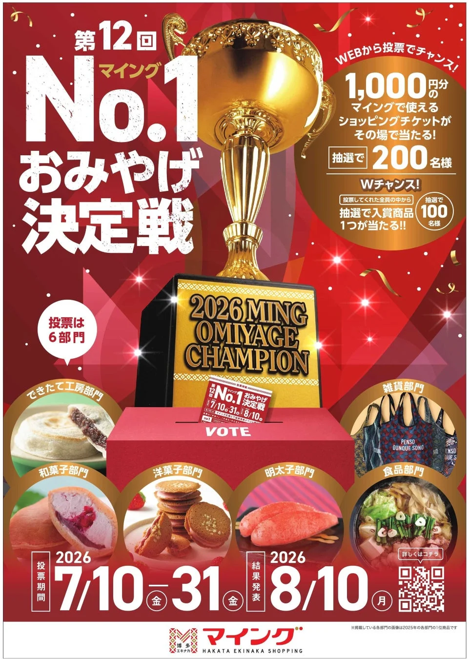 第12回マイングNo.1おみやげ決定戦の告知ポスター
