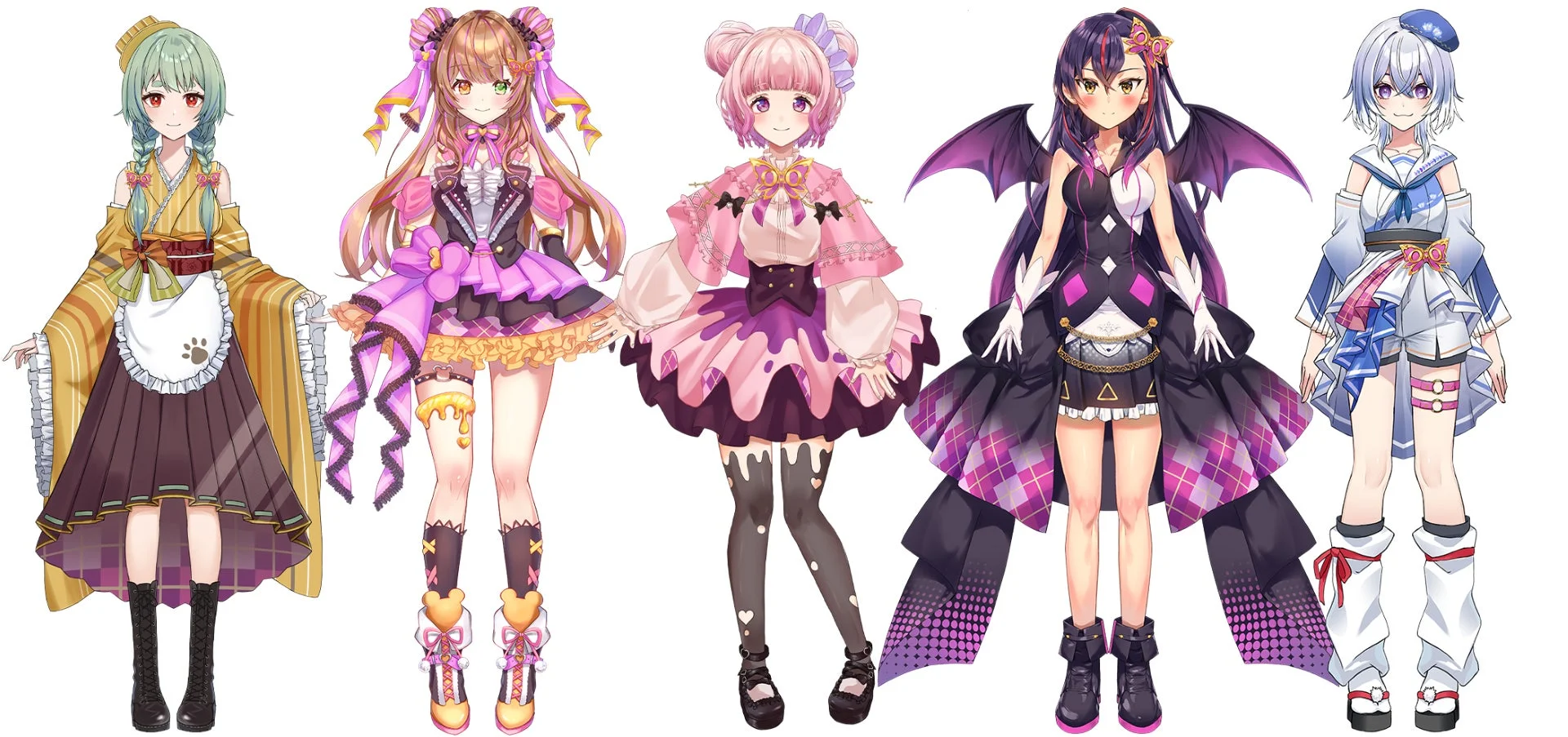 SO.ON project LaV メンバー全身イラスト