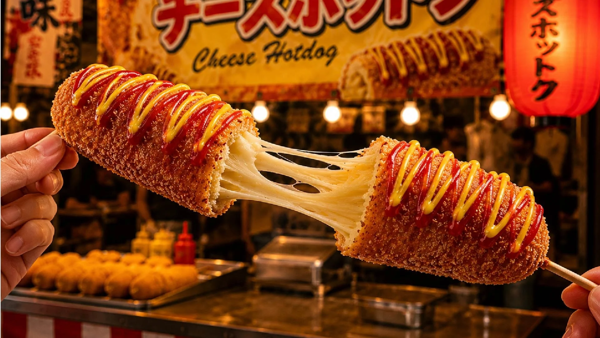 とろけるチーズハットク