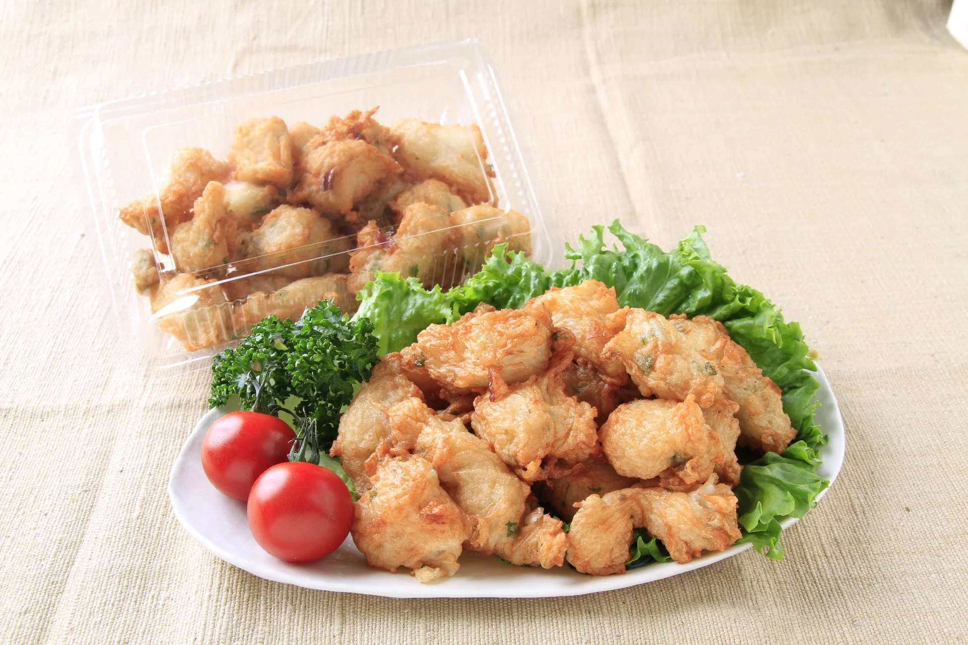 ほたてちぎり揚げ