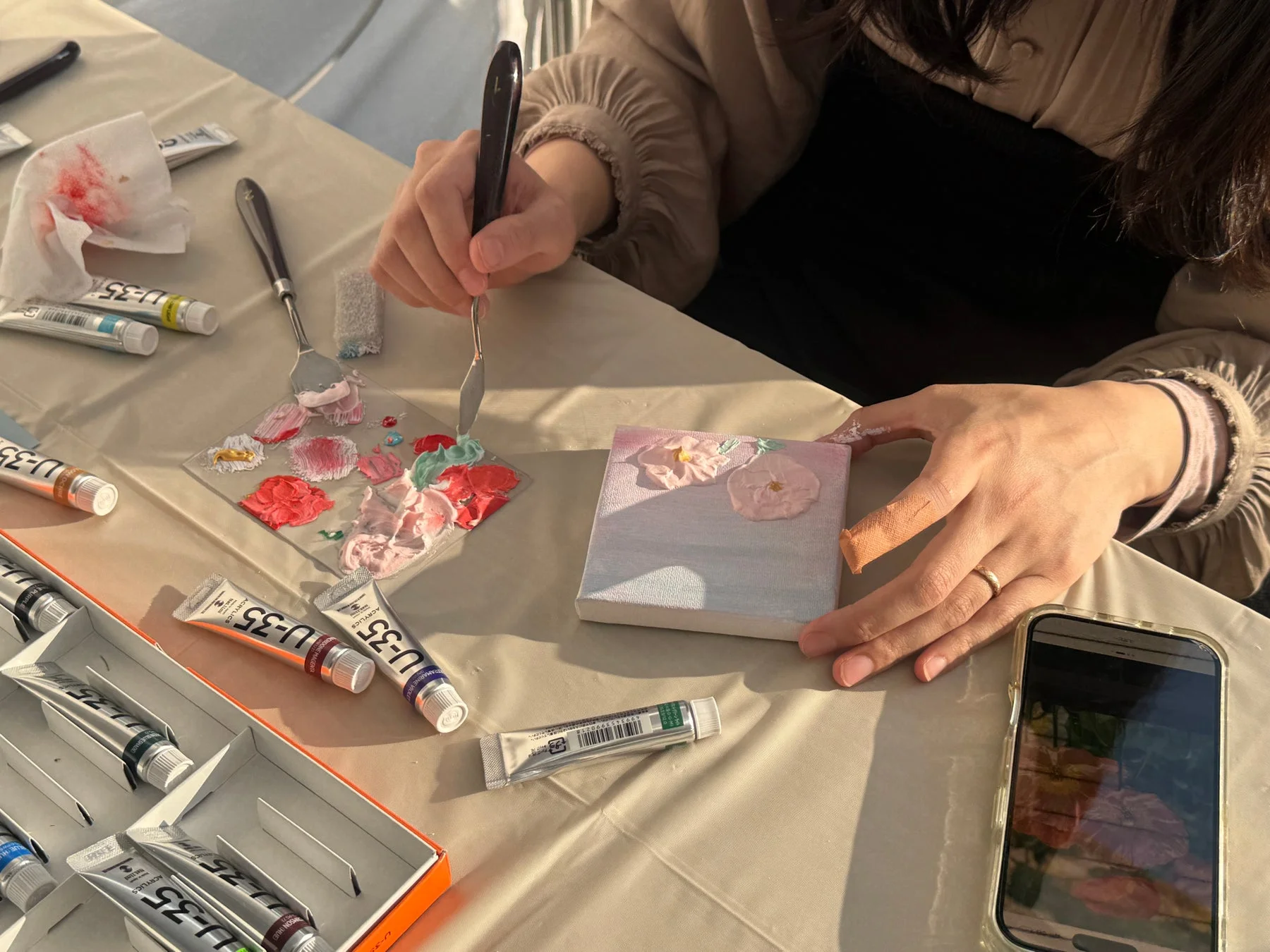 アート・ものづくり体験の様子