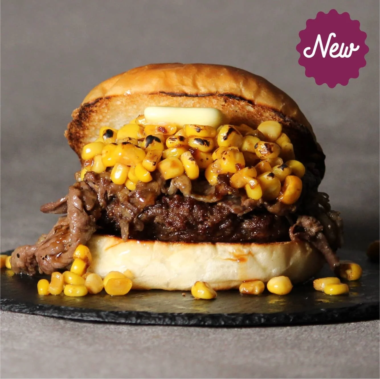 ESSEN SAPPORO 道産牛ととうきびのステーキバーガー